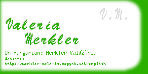 valeria merkler business card